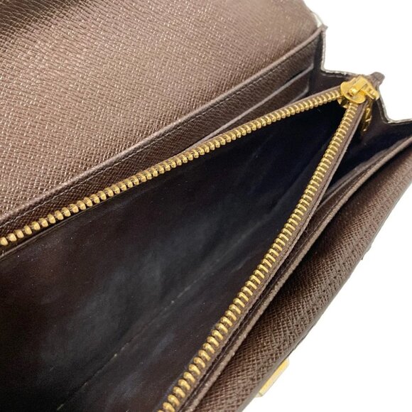 Auth LOUIS VUITTON Portefeuille Roseberry N63017 Ebene Damier - CA1143 - Picture 9 of 12